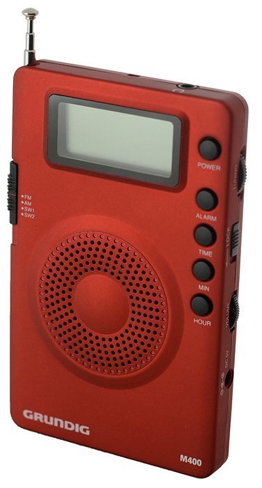 Eton Grundig M400 Super Compact - Goes Everywhere - AM/FM/Shortwave Digital Radio - Red (NGM400R) N7