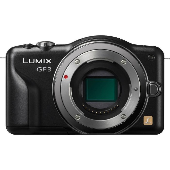 Panasonic Lumix DMC-GF3 12 MP Micro 4/3 Mirrorless Digital Camera with 3-Inch Touch-Screen LCD Body Only (Black) N3