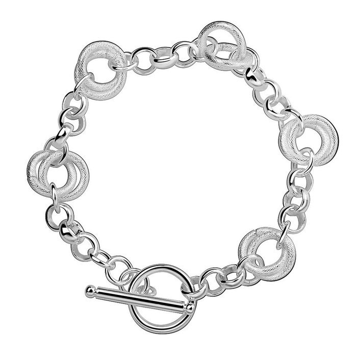 Fashion Jewelry Women Lots Style Silver Plated Charm Bangle Cuff Bracelet Gifts N7