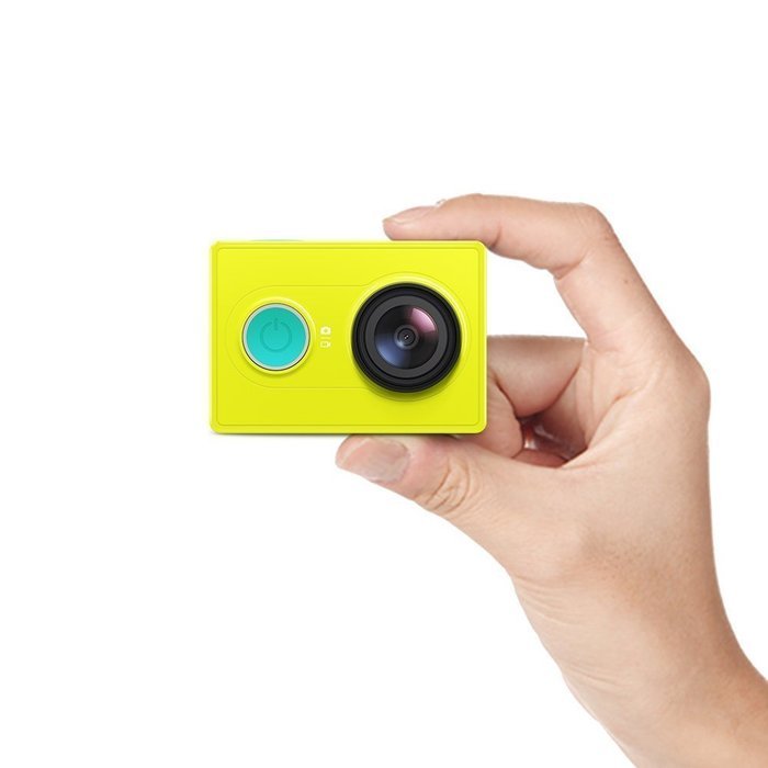 YI Action Camera with Selfie Stick & Bluetooth Remote (US Edition) Lime Green N7
