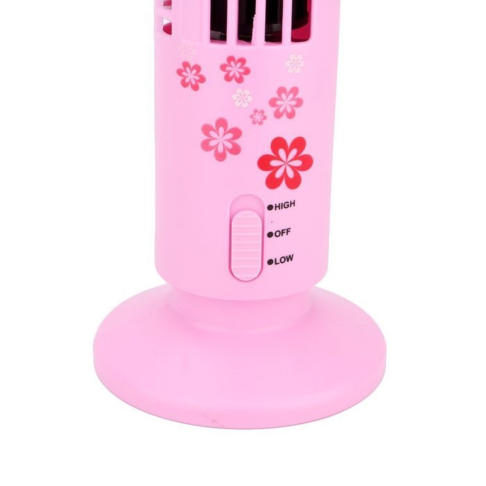 USB Mini Cooling Fan, Portable Tower Fan No Leaf Bladeless Cool Cooling Desk Air Conditioner,Black N5
