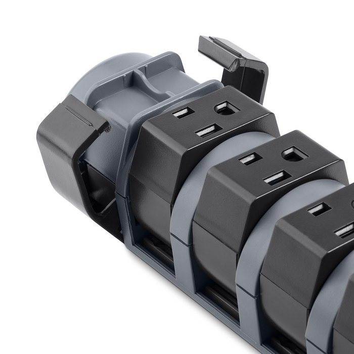Belkin 12-Outlet Pivot-Plug Power Strip Surge Protector with 8-Foot Power Cord, 4320 Joules (BP112230-08) N14