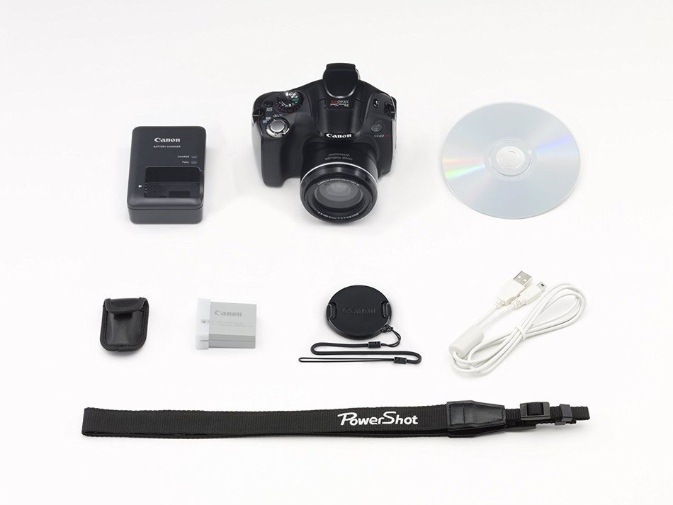 Canon SX40 HS 12.1MP Digital Camera with 35x Wide Angle Optical Image Stabilized Zoom and 2.7-Inch Vari-Angle... N9
