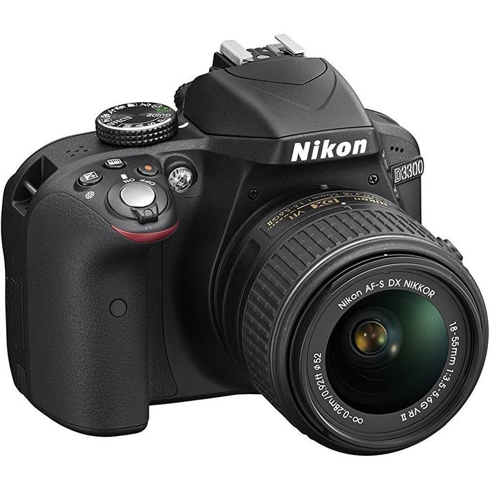 Nikon D3300 24.2 MP CMOS Digital SLR with AF-S DX NIKKOR 18-55mm f/3.5-5.6G VR II Zoom Lens (Black) (Certified... N3