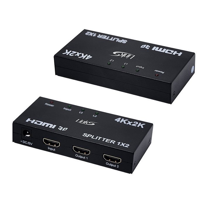 LinkS 1x8 8 Ports HDMI Powered Splitter for Full HD 1080P & 3D Support (One Input To Eight Outputs) N13
