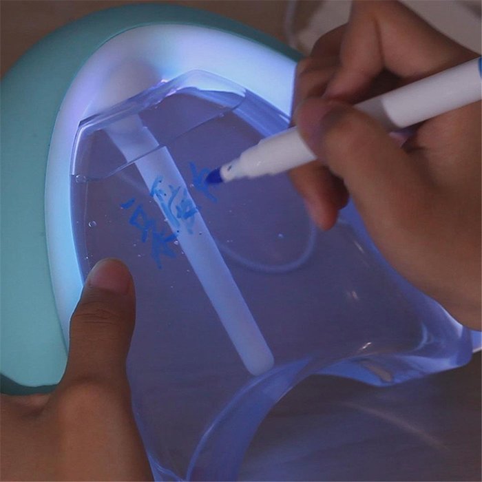 Gospire 400ml Cool Mist USB Humidifier Air Diffuser New Rainbow Model with Message Board 5 Color Night Lights... N2