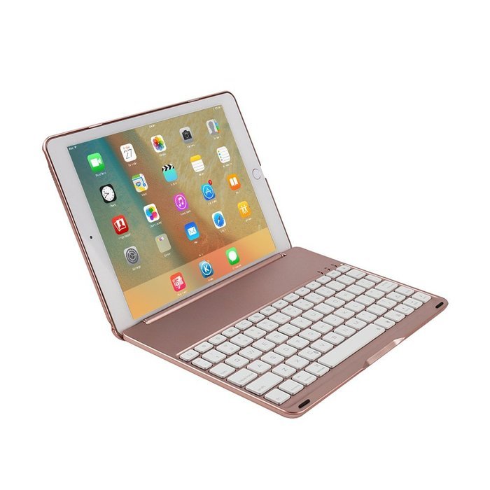 iPad Pro 9.7 Case with Keyboard,TechCode Smart 7 Color Keyboard Case Stand Folio Backlit Light Colorful Bluetooth... N6