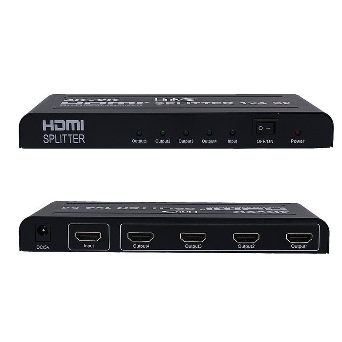 LinkS 1x8 8 Ports HDMI Powered Splitter for Full HD 1080P & 3D Support ...