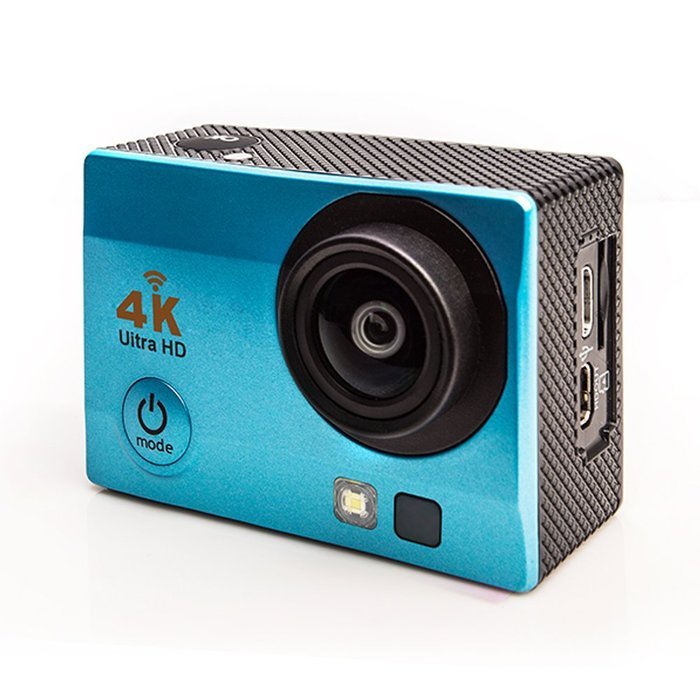 Homkm Q3H+ Basic 4K Full HD 1080p Action Camera MAX 30M Waterproof Camera 6 Glass + LED Lens 170&deg; Wide Angle (... N19