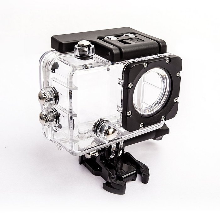 Homkm Q3H+ Basic 4K Full HD 1080p Action Camera MAX 30M Waterproof Camera 6 Glass + LED Lens 170&deg; Wide Angle (... N20