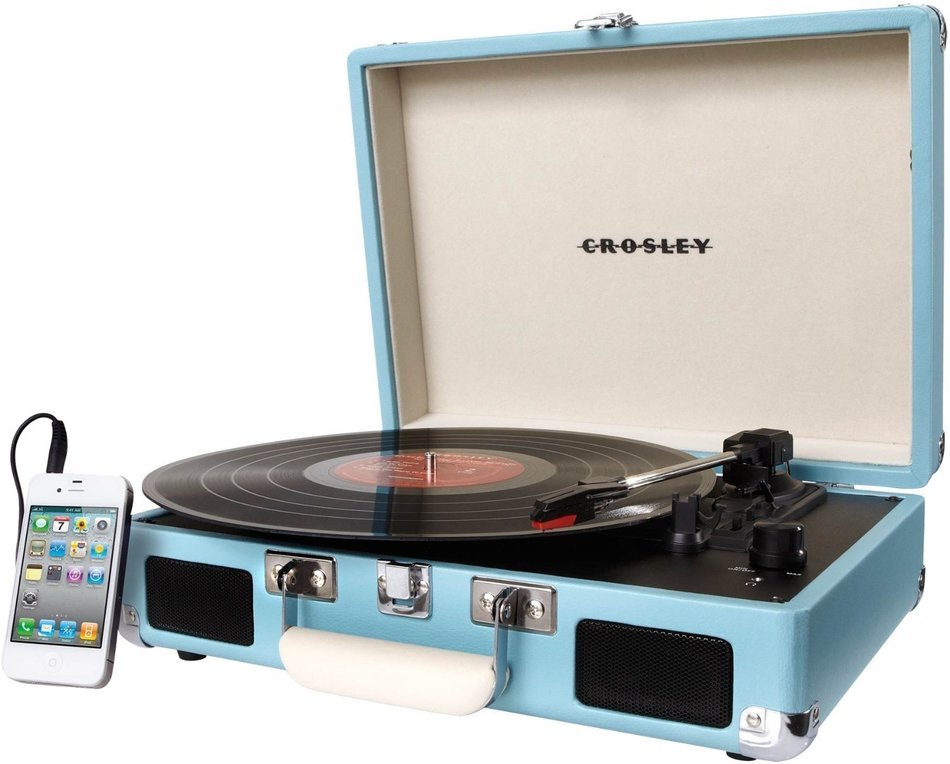 Crosley Cruiser. The Best Modern Portable & Lightweight Turntable Suitcase, Briefcase 3 Speed Gramophone, Vinyl... N15