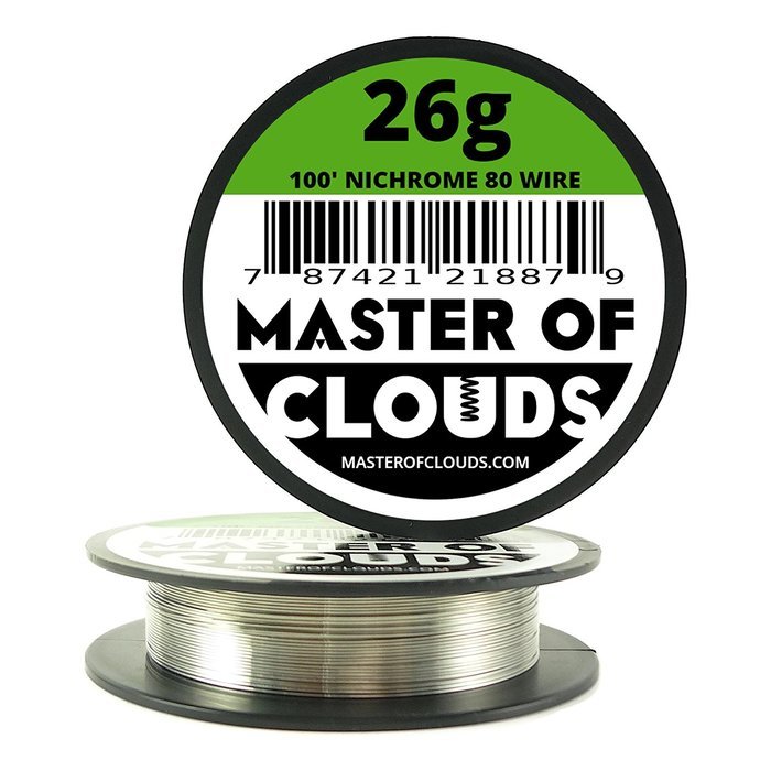 Nichrome 80 - 100 ft 26 Gauge AWG Resistance Wire 0.40mm 26g 100' N2