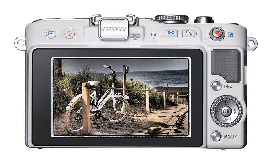 Olympus PEN E-PL3 14-42mm 12.3 MP Mirrorless Digital Camera with CMOS Sensor and 3x Optical Zoom (White) - International... N6