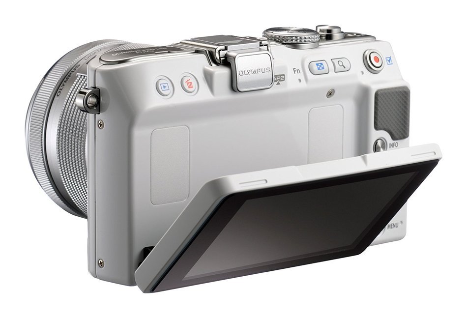 Olympus PEN E-PL3 14-42mm 12.3 MP Mirrorless Digital Camera with CMOS Sensor and 3x Optical Zoom (White) - International... N7