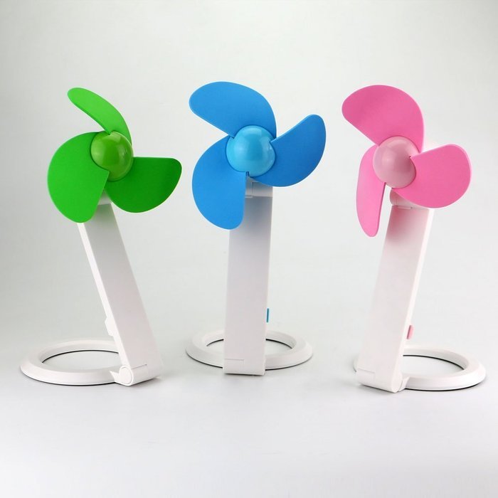 iEGrow USB Mini Personal Fan, Desk Fan, Home Kitchen Fan, Office Fan, Travel Fan with Hand-held Flexible Folding...