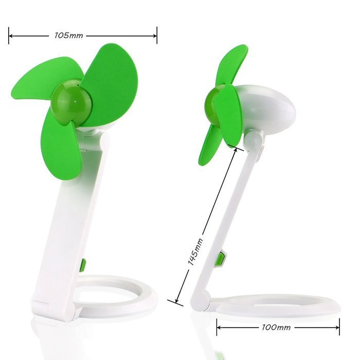 iEGrow USB Mini Personal Fan, Desk Fan, Home Kitchen Fan, Office Fan, Travel Fan with Hand-held Flexible Folding... N3