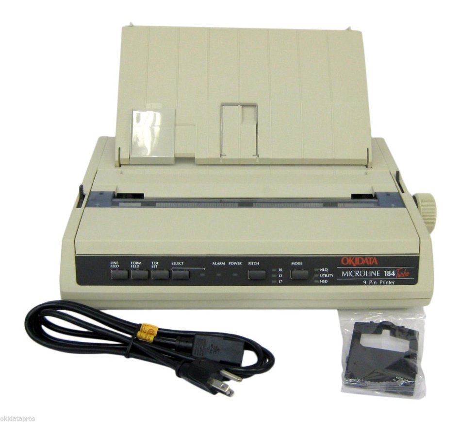 Okidata (MicroLine) ML184T (9 Pin) Dot Matrix Printer N2