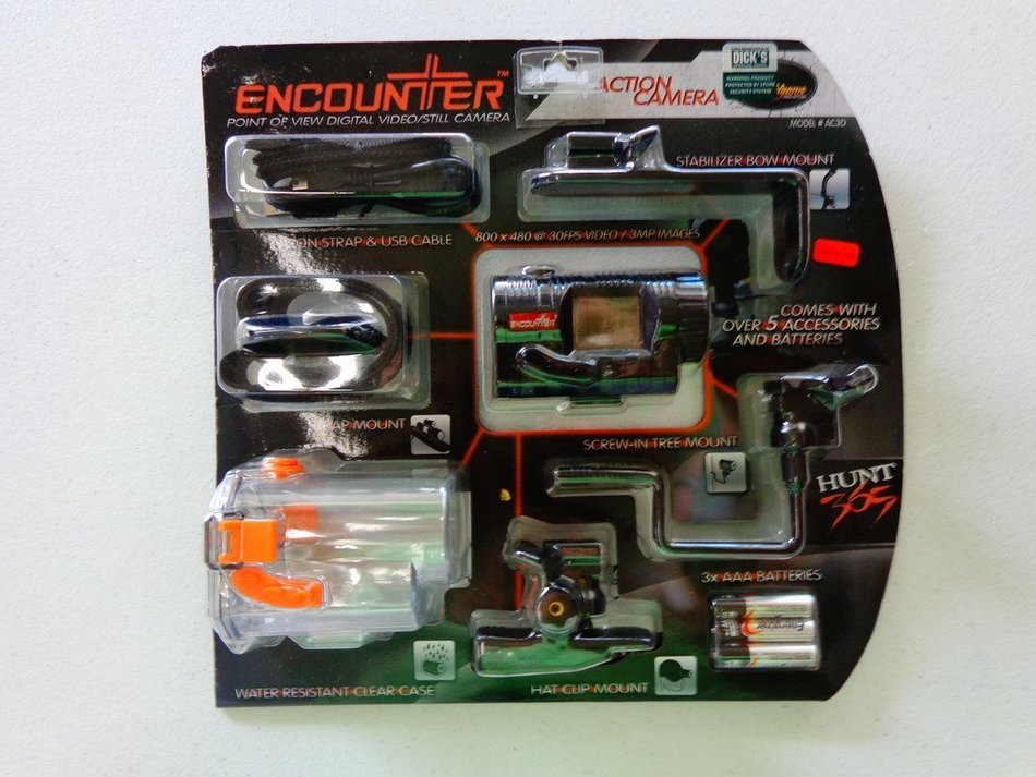 Wildgame Encounter Action Camera Model: AC3D Comes with over 5 Accessories