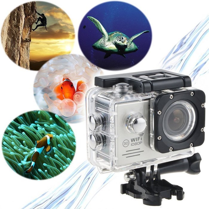 Action Sports Camera JiuChoi S7 2.0inch 14MP FHD Action Dv Waterproof Wifi 1080p Diving Helmet Sports Car Camera... N10