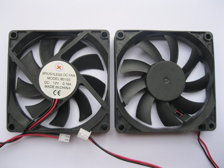 36 pcs Brushless DC Cooling Fan 12V 8015S 9 Blades 2 wire 80x80x15mm Sleeve-bearing Skywalking