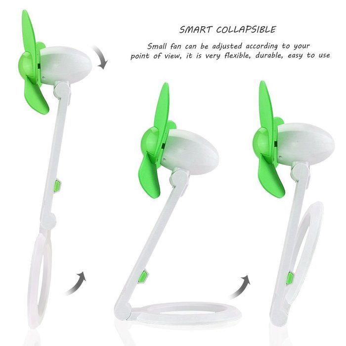 iEGrow USB Mini Personal Fan, Desk Fan, Home Kitchen Fan, Office Fan, Travel Fan with Hand-held Flexible Folding... N5