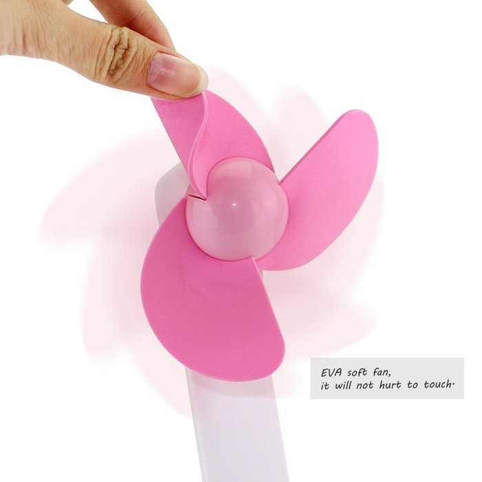 iEGrow USB Mini Personal Fan, Desk Fan, Home Kitchen Fan, Office Fan, Travel Fan with Hand-held Flexible Folding... N6