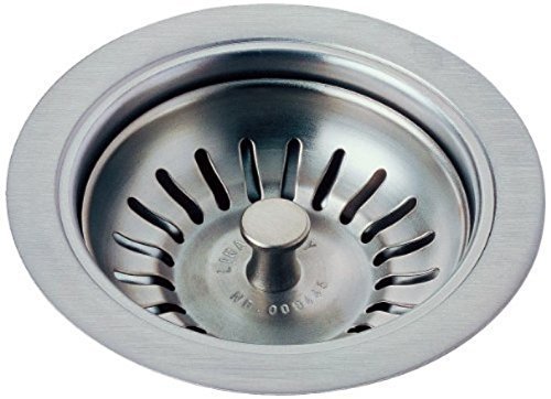 Delta Faucet 72010-AR Flange and Strainer Kitchen Sink, Arctic Stainless by Delta Faucet