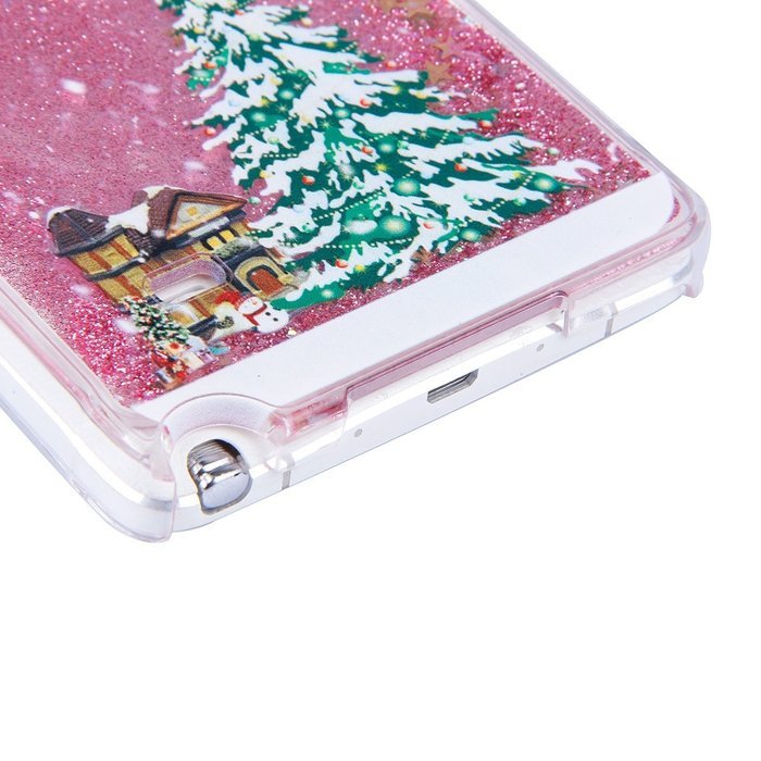 Galaxy Note 4 Case,Galaxy Note 4 Liquid Cover,PHEZEN Christmas Tree Santa Claus Design Cool Quicksand Moving Stars...