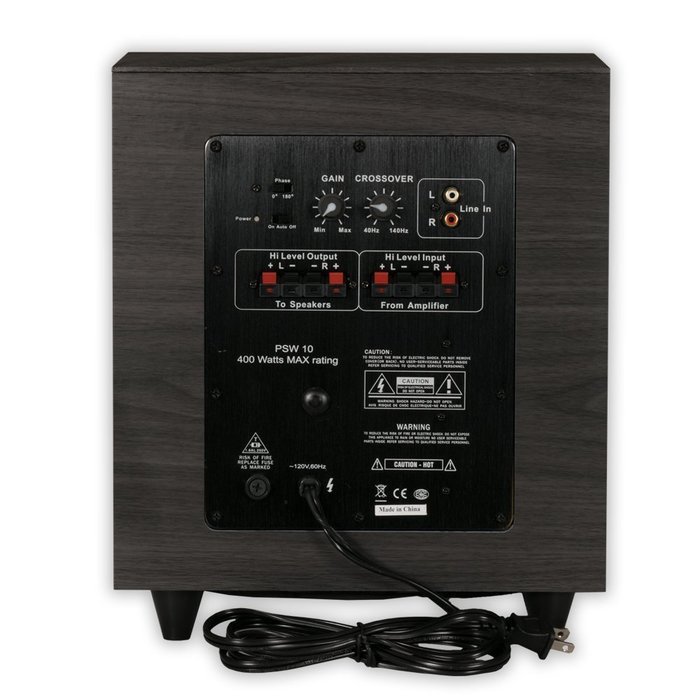 Acoustic Audio PSW-6 Down Firing Powered Subwoofer (Black) N13