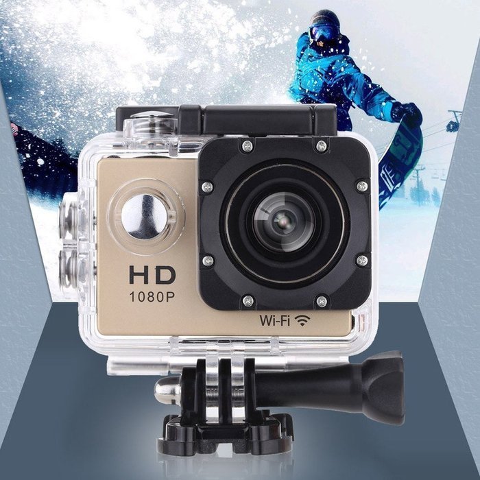W8 1080P 30FPS 12MP Wifi Waterproof 30M Shockproof 170&deg; Wide Angle 1.5" Screen Outdoor Action Sports Camera Camcorder... N20