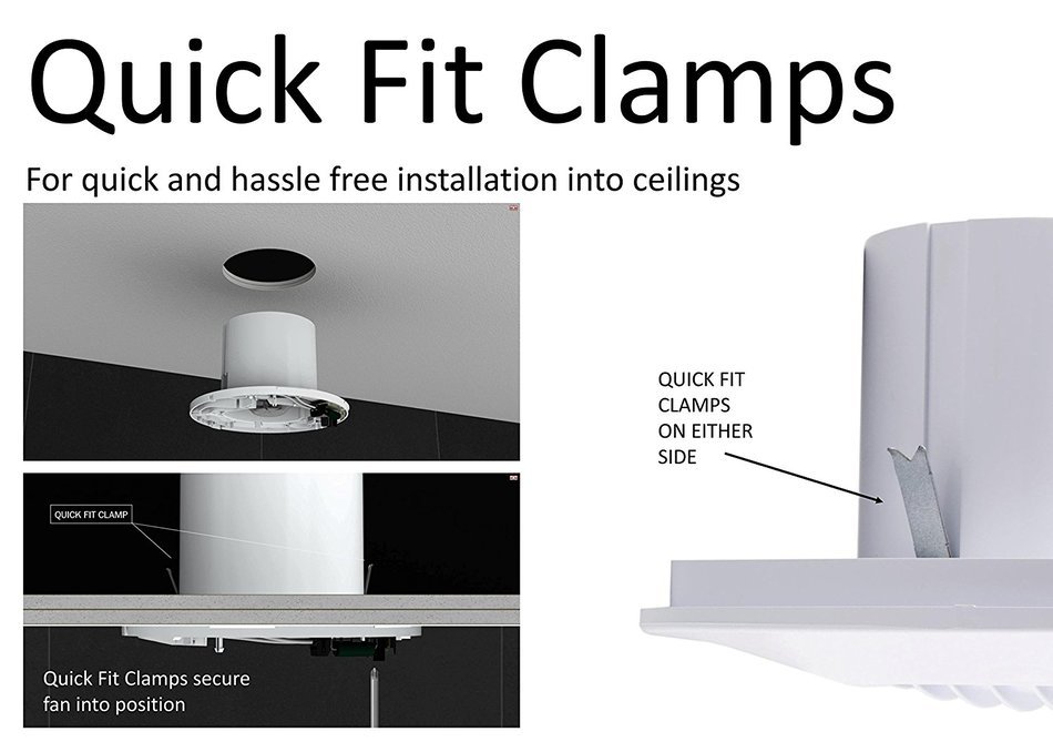 Xpelair DX100HTR Simply Silent 4" Round Extractor Fan | Humidistat/Timer/Kit N2