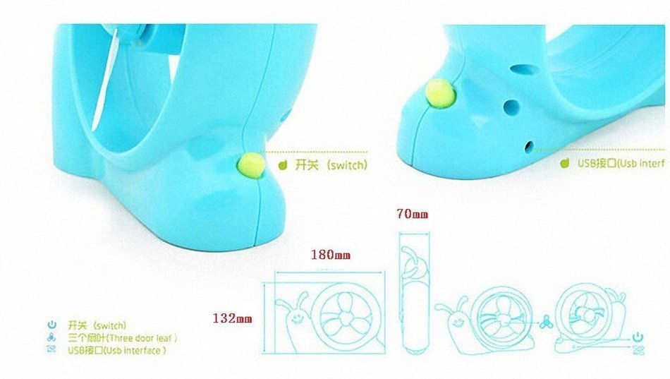 1M blue cute Long Cable oscillating table electric most powerful desk compact office cheap pedestal for sale quiet...