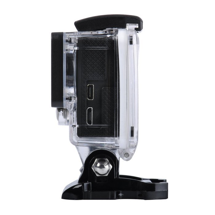YELIN Wifi Action Camera (Silver) 4K25, 1080p60 170 Degree Lens +Extra 1 Batteries N3