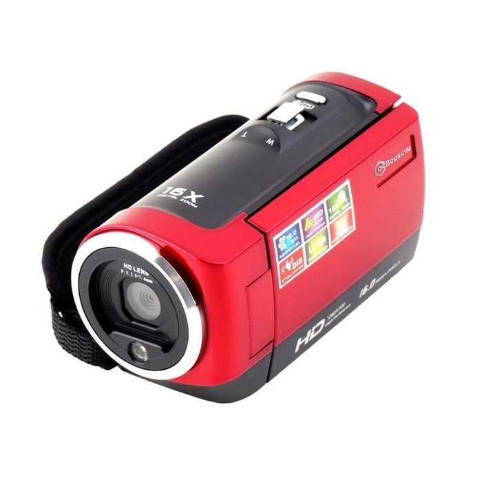 HD Camcorder, Bodecin Portable Handheld Digital 8&times;OpticalZoom CMOS 16.0 Mega Px Video Camera Equipped with Adjustable... N10