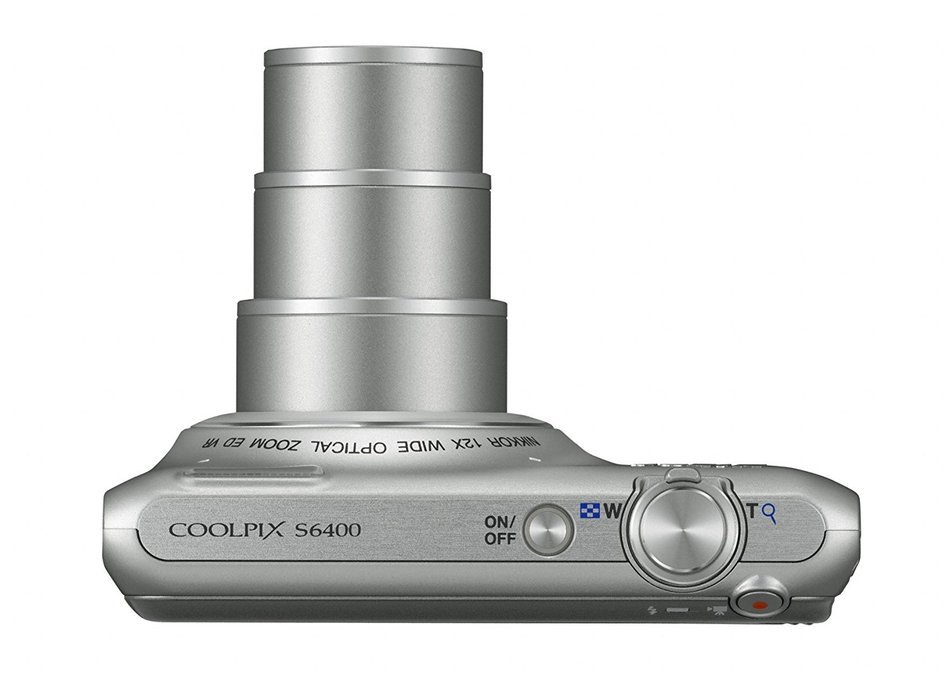 Nikon COOLPIX S6400 16 MP Digital Camera with 12x Optical Zoom and 3-inch LCD (Silver) (OLD MODEL) N8