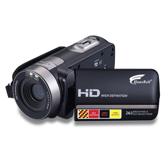 Hausbell HDBV-301 Full HD Digital Video Camera Camcorder 1920 X 1080P with 3.0" TFT LCD, 16 X Digital Active Zoom... N6