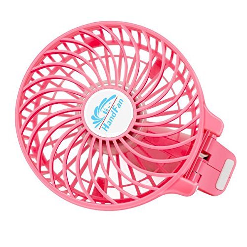 LinGear Portable Collapsible USB Rechargeable Hand Handheld Mini Fan For Laptop Computer Desk Desktop Table Floor... N12