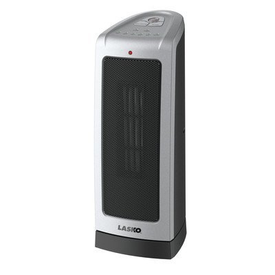 Ceramic 1,500 Watt Portable Electric Tower Heater with Thermostat, Features Built in Safety, Perfect to Warmth... N4