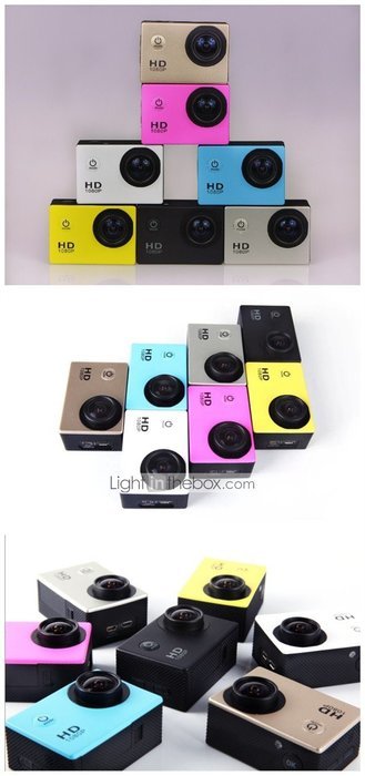 Lightinthebox SJ4000 PANNOVO 1.5" TFT 12.0 MP 2/3" CMOS 1080P Full HD HDMI Outdoor Sports Digital Video Camera... N2