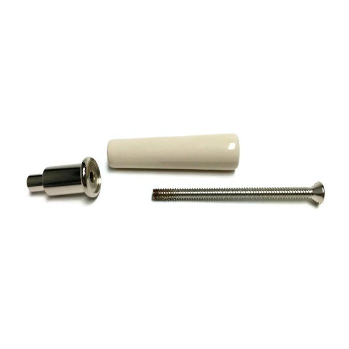 Ceramic Fallaway Handle Assembly (White with Nickel Nub) | Vermont Castings 0004342
