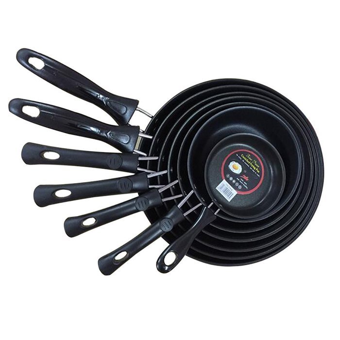 Yaheeda Fry Egg Pan Cookware,Wrought Iron Non-Stick Coating Induction Compatible Bottom Cooker,Diameter 22cm/8.7"