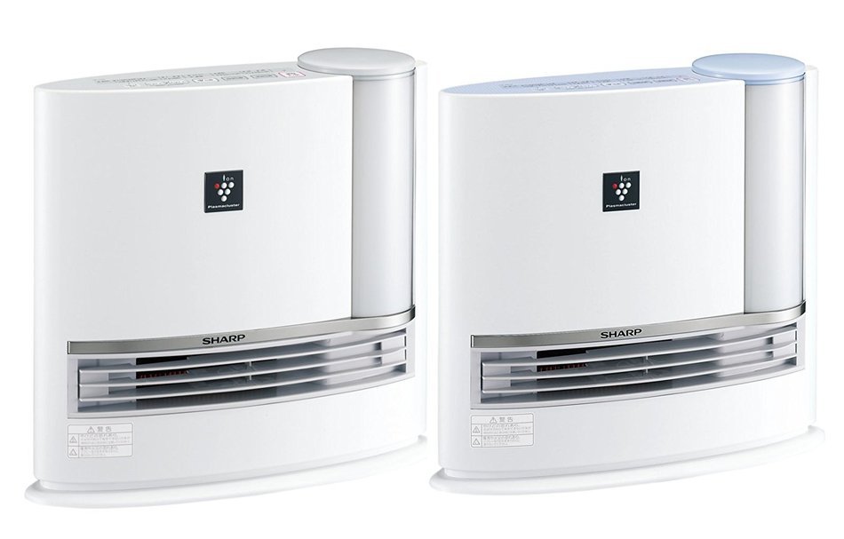 HX-C120-W white ceramic fan heater with humidifier SHARP Plasmacluster (Japan Import)