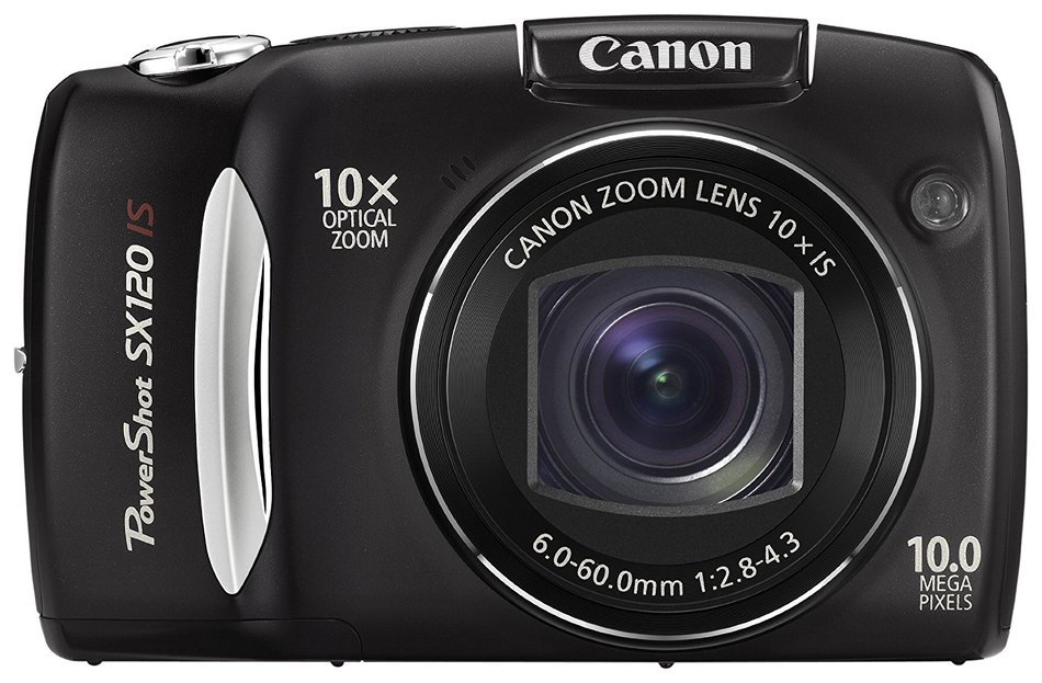 Canon Powershot SX120 IS 10MP Digital Camera (Black)