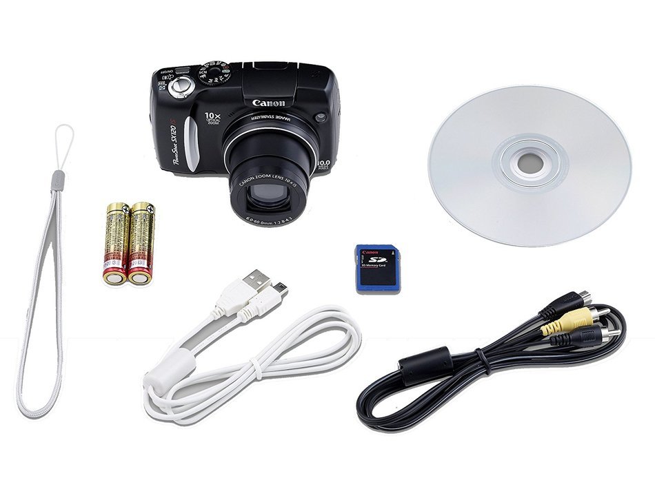 Canon Powershot SX120 IS 10MP Digital Camera (Black) N2