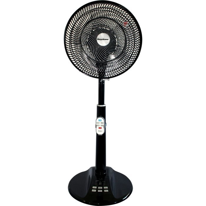 Keystone KSTFD125AG Table to Floor Air Accelerator Fan, 12-Inch, Black