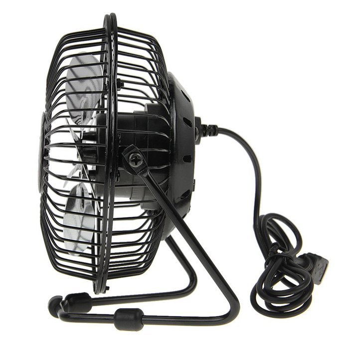 Bao Xin 360 Degrees Rotating USB Powered Tabletop Fan Mini Metal Electric Fan for Summer, Work, Office, Pc, Notebook... N14