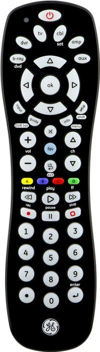 GE 6-Device Universal Remote, Black, 24922 N2