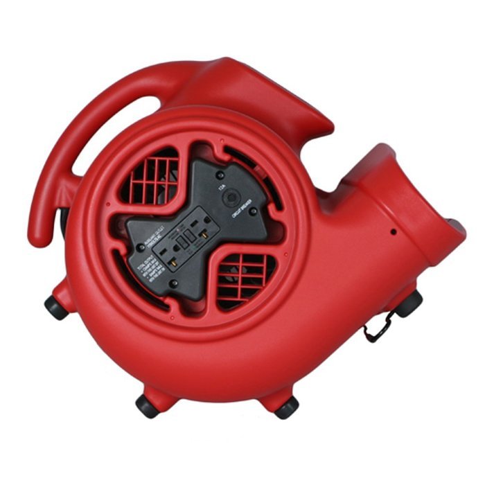 XPOWER X-600A 1/3 HP 2400 CFM 3 Speed Air Mover with GFCI Outlets for ...