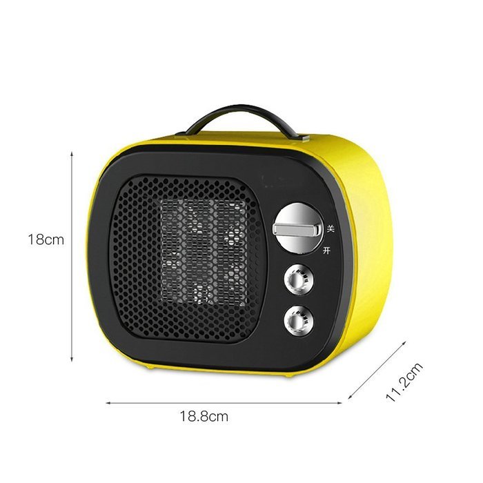 Rubility New Mini Household Warmer Speaker Shape Heater 500w (White) N11