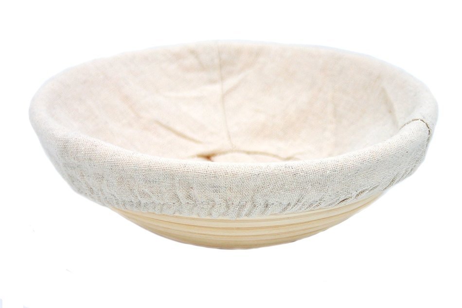 Boseen Round Banneton Bread Dough Proofing Rising Rattan Basket & Liner( 8.5 inches) N4